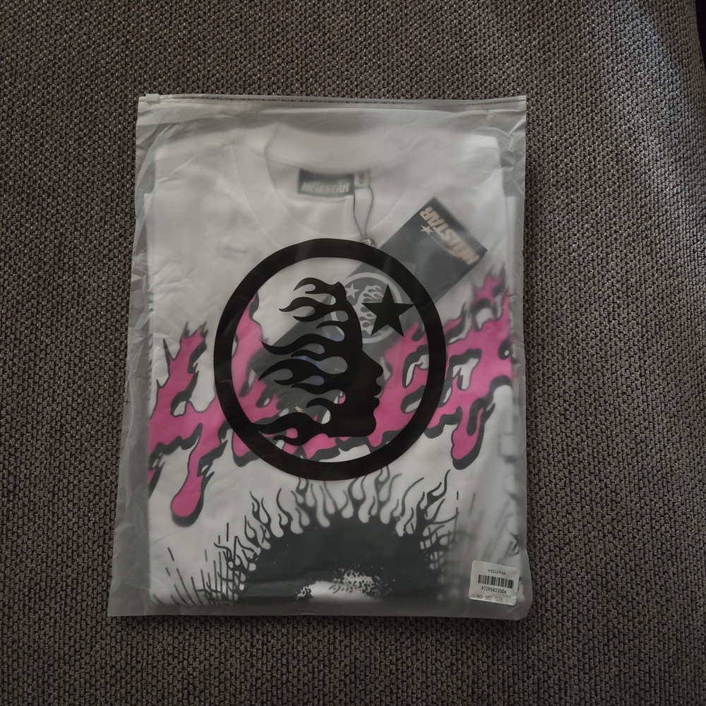 White and Pink Graphic Tee